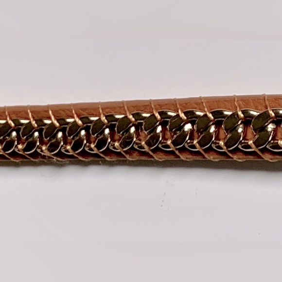 🐍Soft Faux Brown Leather Adjustable Wrap Bracelet with Gold Tone by ViVl - Picture 10 of 11